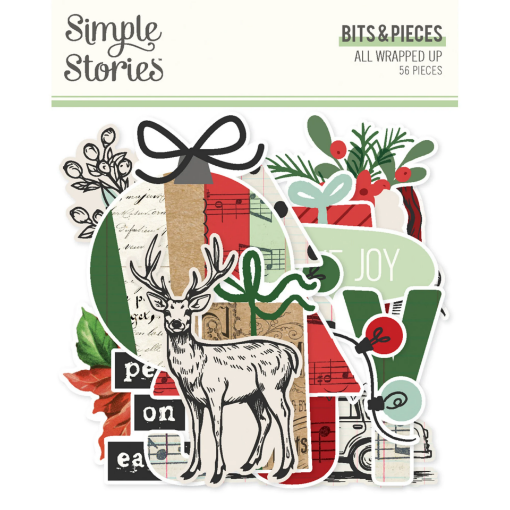 Picture of Simple Stories Διακοσμητικά Εφήμερα Bits & Pieces - All Wrapped Up, 56τεμ. 