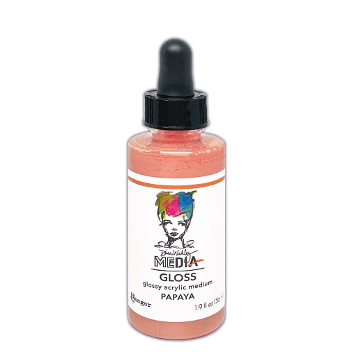 Picture of Dina Wakley Media Gloss Dropper | Ακρυλικό Χρώμα με Gloss Φινίρισμα, Papaya