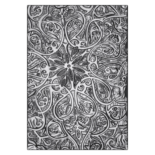 Picture of Sizzix Tim Holtz 3D Texture Fades Embossing Folder Μήτρα Για Ανάγλυφα A5  - Engraved Large