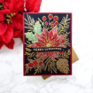 Picture of Spellbinders Glimmer Hot Foil Plate and Stencil Bundle - Σετ: Μήτρα Χρυσοτυπίας και Στένσιλ - Full Bloom Poinsettia, 6τεμ. 