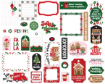 Picture of Echo Park Cardstock Ephemera | Frames & Tags Santa’s Christmas Delivery, 34τεμ.