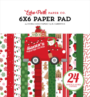 Picture of Echo Park Paper Pad 6"x6" | Μπλοκ Χαρτιών Santa’s Christmas Delivery, 24 Φύλλα