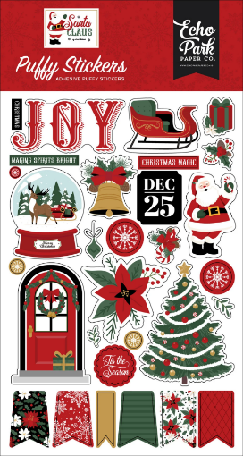 Picture of Echo Park Paper Puffy Αυτοκόλλητα - Santa Claus, 30τεμ.