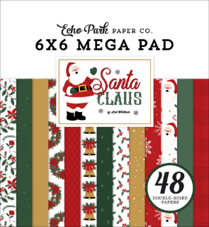 Picture of Echo Park Paper Μπλοκ Scrapbooking Διπλής Όψης Mega Paper Pad 6" X 6" - Santa Claus 