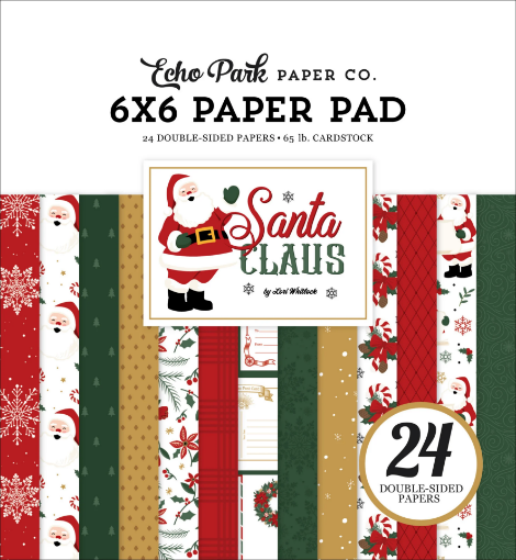 Picture of Echo Park Paper Μπλοκ Scrapbooking Διπλής Όψης 6'' x 6''- Santa Claus 
