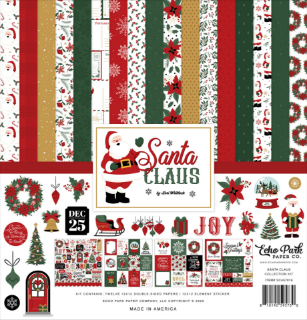 Picture of Echo Park Paper Collection Kit Συλλογή Χαρτιών Scrapbooking Διπλής Όψης 12" x 12" - Santa Claus 