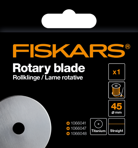 Picture of Fiskars Titanium Rotary Blade 45mm – Straight – Ανταλλακτική Λεπίδα Περιστροφικού Κόφτη Τιτανίου