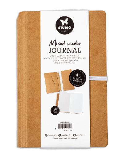 Picture of Studio Light Mixed Media Journal Lay Flat Binding A5