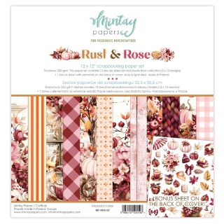 Picture of Mintay Papers Συλλογή Scrapbooking Διπλής Όψης 12'' X 12" - Rust & Rose 