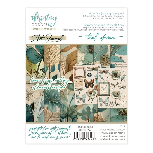 Picture of Mintay Art Journal Essentials – Teal Dreams | Χαρτιά για Art Journaling & Mixed Media