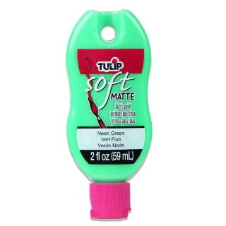 Picture of Tulip Matte Brush-On Soft Fabric Paint 2oz – Χρώμα Υφάσματος με Ματ Φινίρισμα – Neon Green (Νέον Πράσινο)