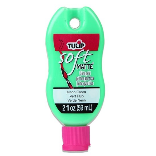 Picture of Tulip Matte Brush-On Soft Fabric Paint 2oz – Χρώμα Υφάσματος με Ματ Φινίρισμα – Neon Green (Νέον Πράσινο)