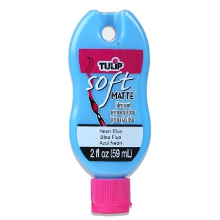 Picture of Tulip Matte Brush-On Soft Fabric Paint 2oz – Χρώμα Υφάσματος με Ματ Φινίρισμα – Neon Blue (Νέον Μπλε)