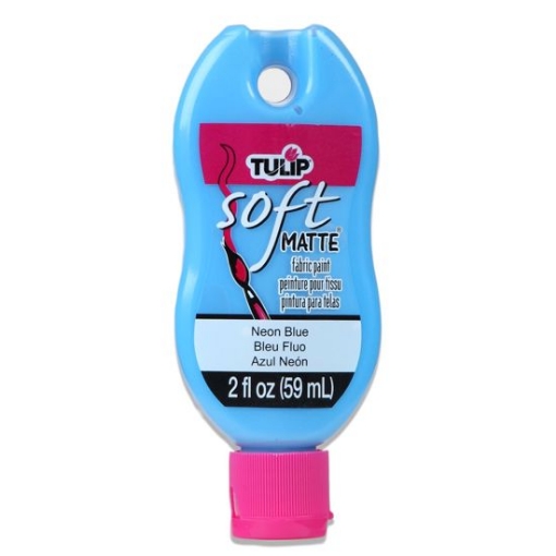 Picture of Tulip Matte Brush-On Soft Fabric Paint 2oz – Χρώμα Υφάσματος με Ματ Φινίρισμα – Neon Blue (Νέον Μπλε)