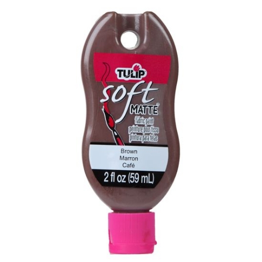 Picture of 🤎 Tulip Matte Brush-On Soft Fabric Paint 2oz – Χρώμα Υφάσματος με Ματ Φινίρισμα – Brown (Καφέ)