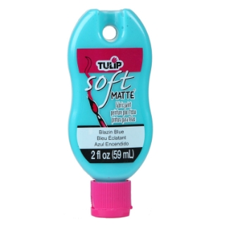 Picture of 💙 Tulip Matte Brush-On Soft Fabric Paint 2oz – Χρώμα Υφάσματος με Ματ Φινίρισμα – Blazin’ Blue (Ζωντανό Μπλε)