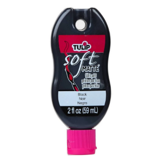 Picture of 🖤 Tulip Matte Brush-On Soft Fabric Paint 2oz – Χρώμα Υφάσματος με Ματ Φινίρισμα – Black (Μαύρο)
