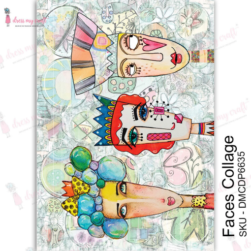 Picture of Dress My Craft Transfer Me Φύλλο Μεταφοράς Εικόνας Α4 - Faces Collage