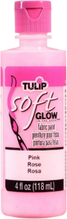 Picture of 💗 Tulip Glow In The Dark Brush-On Soft Fabric Paint 4oz – Χρώμα Υφάσματος που Φωσφορίζει – Pink (Ροζ)