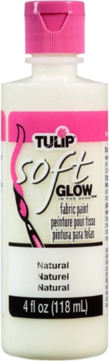 Picture of 🌕 Tulip Glow In The Dark Brush-On Soft Fabric Paint 4oz – Χρώμα Υφάσματος που Φωσφορίζει – Natural (Φυσικό Glow)
