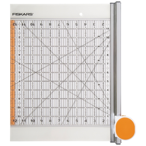 Picture of Fiskars Rotary Cutter & Ruler 12″ x 12″ (9515) – Κόφτης & Χάρακας Περιστροφικής Κοπής