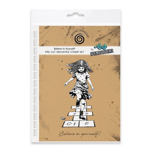 Picture of Andy Skinner Cosmic Shimmer Pre Cut Rubber Stamp Set - Σετ Σφραγίδες Rubber - Believe In Yourself! (Pre-Cut με Foam Βάση), 2τεμ.