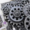 Picture of Finnabair Imaginarium Decor Mould 5" x 8" – Large Gears – Καλούπι Σιλικόνης με Steampunk Γρανάζια