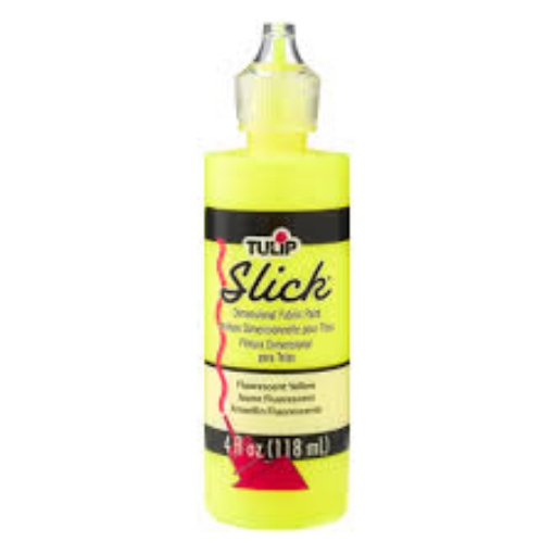 Picture of Tulip Slick 3D Χρώμα Υφάσματος 118ml – Fluorescent Yellow (Γυαλιστερό Dimensional Paint)