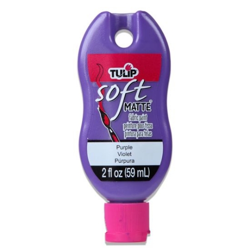 Picture of 💜 Tulip Matte Brush-On Soft Fabric Paint 2oz – Purple (Ματ Χρώμα Υφάσματος – Μωβ)