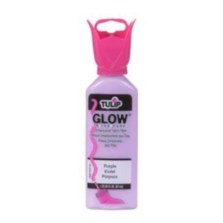 Picture of Tulip Glow In The Dark Dimensional Fabric Paint 1.25oz – Ανάγλυφο Χρώμα Υφάσματος που Φωσφορίζει – Purple Glow (Μωβ Φωσφορίζον)