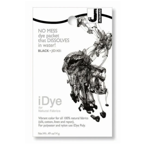 Picture of Jacquard iDye Fabric Dye Βαφή για Φυσικά Υφάσματα 14g – Black | Βαφή για Βαμβάκι, Λινό & Μετάξι