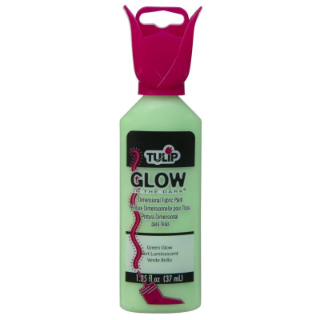 Picture of 💚 Tulip Glow In The Dark Dimensional Fabric Paint 1.25oz – Ανάγλυφο Χρώμα Υφάσματος που Φωσφορίζει - Green Glow