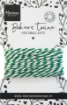 Picture of Marianne Design Decorations Bakers Twine – Δίχρωμο Στριφτό Κορδόνι Green/White, 5m