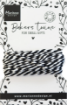 Picture of Marianne Design Decorations Bakers Twine – Δίχρωμο Στριφτό Κορδόνι Black/White, 5m