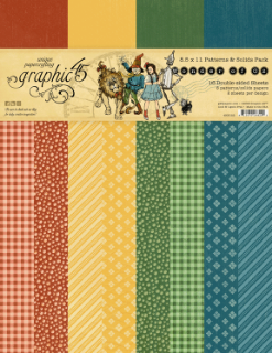 Picture of Graphic 45 The Wonder of Oz – 8.5x11 Patterns & Solids Pack Σετ Χαρτιών Scrapbooking