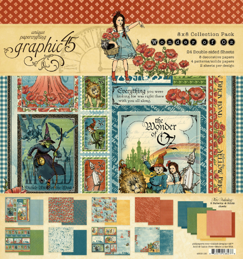 Picture of Graphic 45 The Wonder of Oz – 8x8 Collection Pack Σετ Χαρτιών Scrapbooking