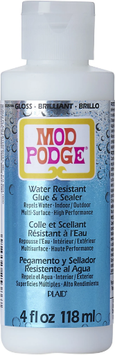 Picture of Mod Podge Water Resistant 118ml – Ενισχυμένη Κόλλα & Sealer για Αντοχή στην Υγρασία, 3-σε-1