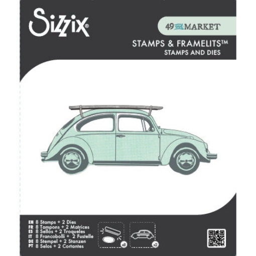 Picture of Sizzix Framelits με Σφραγίδες by 49 and Market – Σετ Μήτρες Κοπής & Σφραγίδων, Journey Home