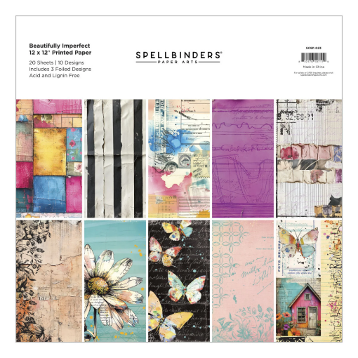 Picture of Spellbinders Beautifully Imperfect – 12x12 Printed Paper Pack Σετ Χαρτιών Scrapbooking