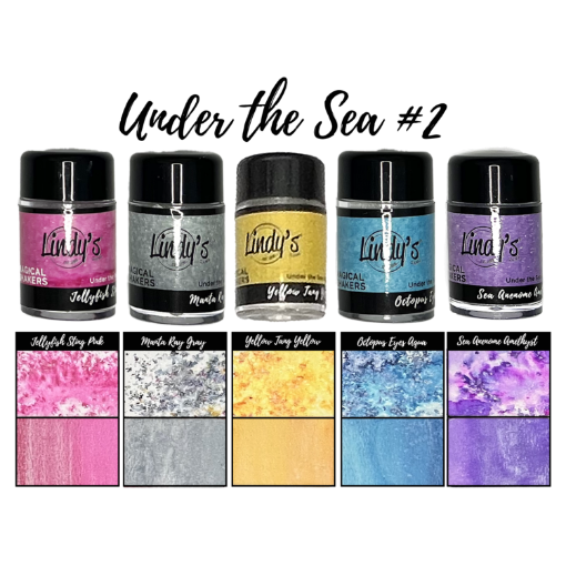 Picture of Lindy's Stamp Gang Magical Shaker 2.0 - Χρωστική σε Σκόνη 10gr - Under the Sea 2, 5τεμ.