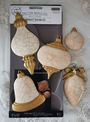 Picture of Re-Design with Prima Bright Baubles Decor Mould 5x10 Inch - Καλούπι Σιλικόνης