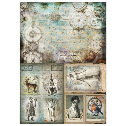Picture of Prima Marketing Finnabair Steam & Frost A3 Decoupage Fiber - Χαρτί Decoupage 