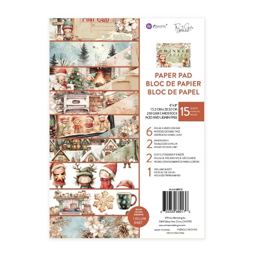 Picture of Prima Marketing Twinkle & Treats 6x8 Paper Pad - Μπλοκ Χαρτιών Scrapbooking