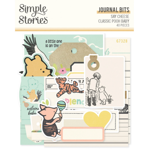 Picture of Say Cheese Classic Pooh Baby Journal Bits & Pieces – Σετ Journaling Die-Cuts, 40 τεμ.