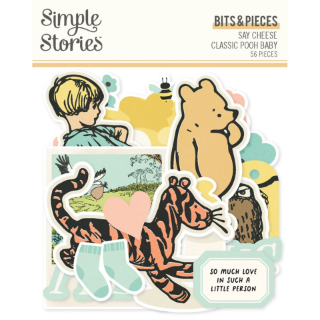 Picture of Simple Stories Say Cheese Classic Pooh Baby Bits & Pieces | Διακοσμητικά Die-Cuts 56 τεμ.