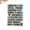 Picture of Elizabeth Craft Designs Winter Wanderlust Words Stamp Set – Σετ Σφραγίδων με Λέξεις & Τίτλους, 20 τεμ.