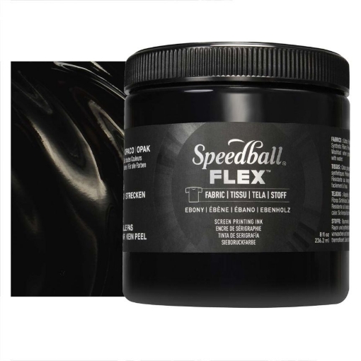 Picture of Speedball Flex Screen Printing Fabric Ink - Μελάνι Μεταξοτυπίας, Ebony 8oz
