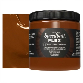 Picture of Speedball Flex Screen Printing Fabric Ink - Μελάνι Μεταξοτυπίας, Cocoa Bean 8oz