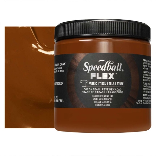Picture of Speedball Flex Screen Printing Fabric Ink - Μελάνι Μεταξοτυπίας, Cocoa Bean 8oz
