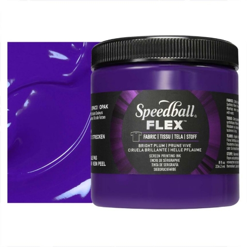 Picture of Speedball Flex Screen Printing Fabric Ink Μελάνι Μεταξοτυπίας 8oz - Bright Plum 